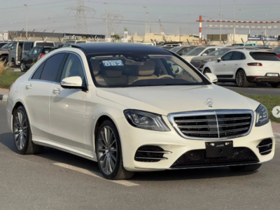 2020 Mercedes-Benz S 450 3.0 Litres V6 Biturbo Petrol Engine White Beige Luxury Sedan