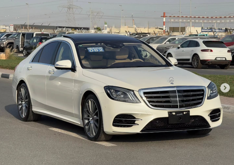 2020 Mercedes-Benz S 450 3.0 Litres V6 Biturbo Petrol Engine White Beige Luxury Sedan