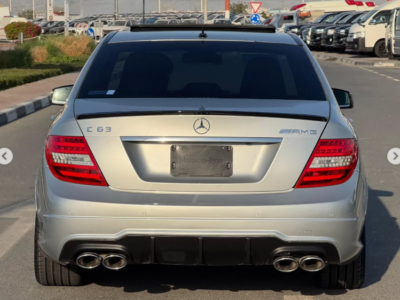 2014 Mercedes-Benz C 63 AMG Edition 507 6.2-liter V8 Petrol Engine Silver Black Sedan