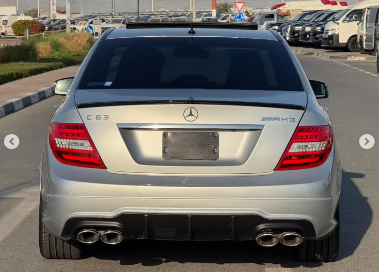 2014 Mercedes-Benz C 63 AMG Edition 507 6.2-liter V8 Petrol Engine Silver Black Sedan