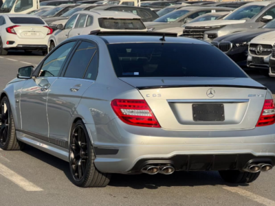 2014 Mercedes-Benz C 63 AMG Edition 507 6.2-liter V8 Petrol Engine Silver Black Sedan