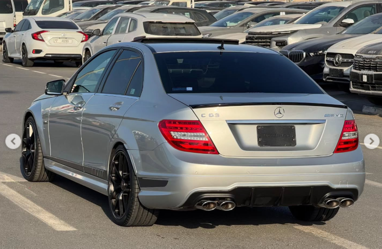 2014 Mercedes-Benz C 63 AMG Edition 507 6.2-liter V8 Petrol Engine Silver Black Sedan