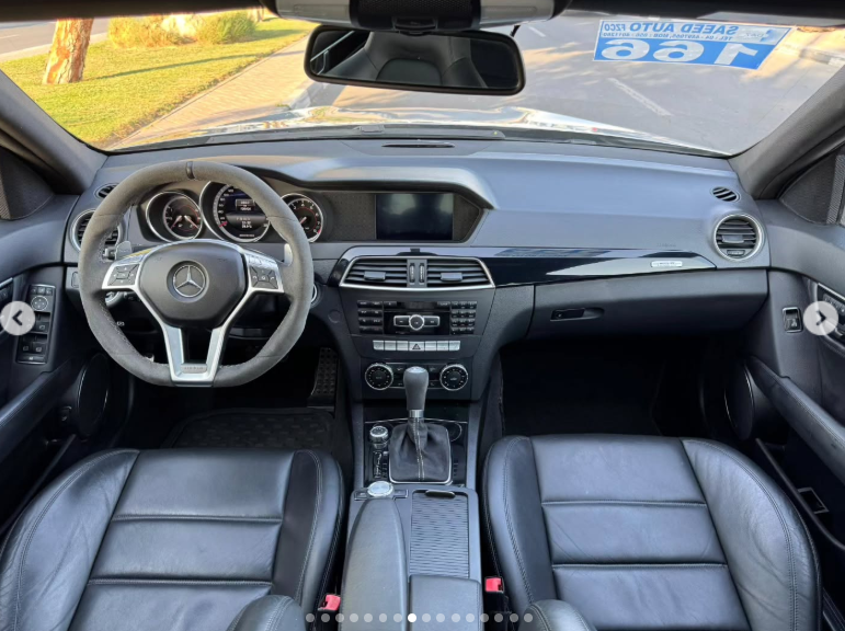 2014 Mercedes-Benz C 63 AMG Edition 507 6.2-liter V8 Petrol Engine Silver Black Sedan