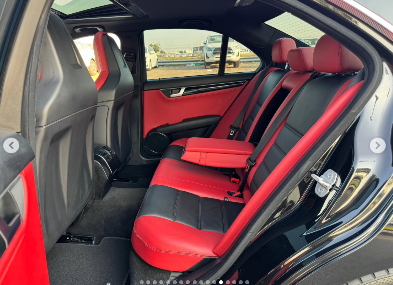 2012 Mercedes-Benz C 63 AMG P31 Development Package 6.2L V8 Engine Black Red Sedan