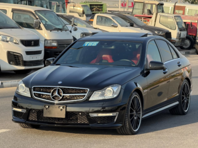 2012 Mercedes-Benz C 63 AMG P31 Development Package 6.2L V8 Engine Black Red Sedan