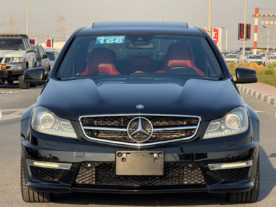 2012 Mercedes-Benz C 63 AMG P31 Development Package 6.2L V8 Engine Black Red Sedan