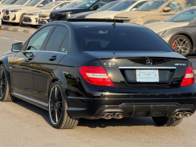 2012 Mercedes-Benz C 63 AMG P31 Development Package 6.2L V8 Engine Black Red Sedan