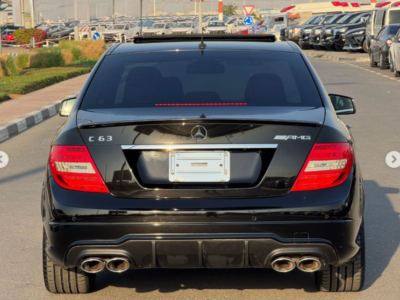 2012 Mercedes-Benz C 63 AMG P31 Development Package 6.2L V8 Engine Black Red Sedan