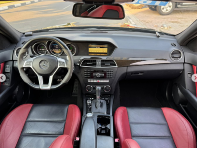 2012 Mercedes-Benz C 63 AMG P31 Development Package 6.2L V8 Engine Black Red Sedan