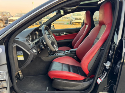 2012 Mercedes-Benz C 63 AMG P31 Development Package 6.2L V8 Engine Black Red Sedan