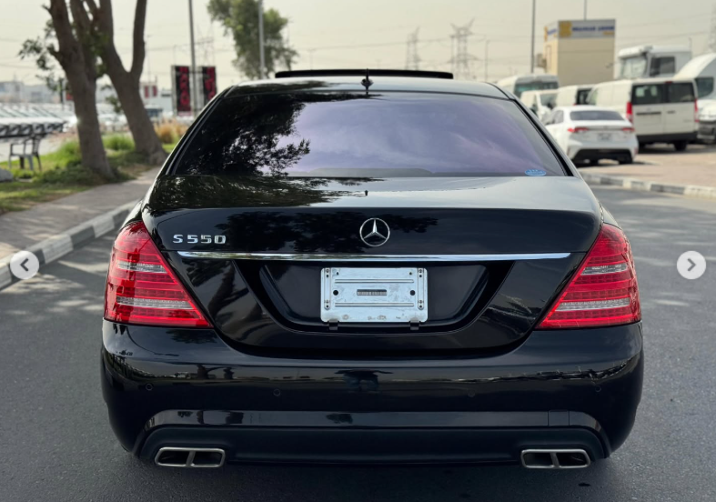 2012 Mercedes-Benz S550L AMG 4.6 Litres Twin-Turbo V8 Petrol Engine Black Sedan