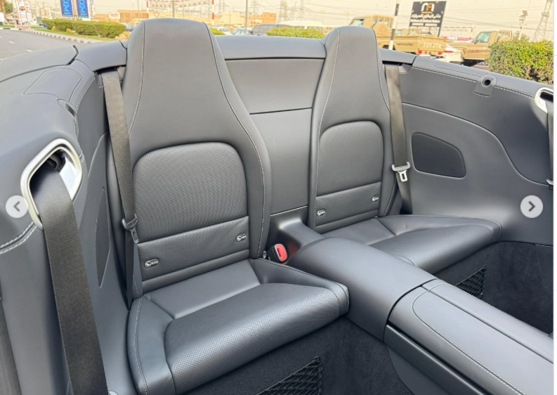 2023 Mercedes-AMG SL 43 2.0-liter turbocharged inline-four Engine Silver Black Convertible