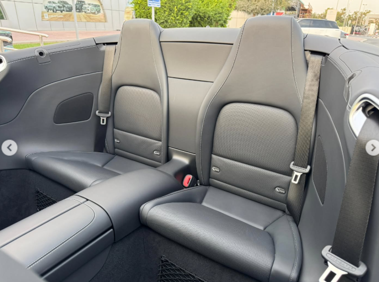 2023 Mercedes-AMG SL 43 2.0-liter turbocharged inline-four Engine Silver Black Convertible