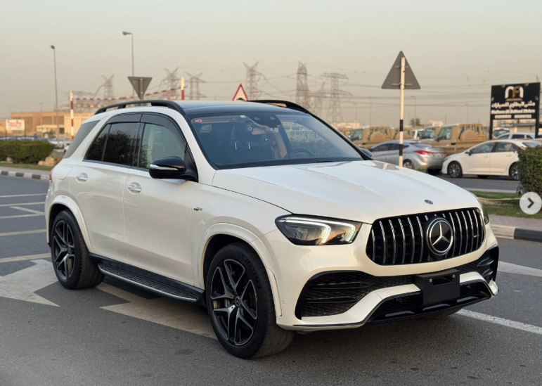 2020 Mercedes-Benz GLE 53 AMG 3.0-liter Inline-6 Cylinder Turbocharged Engine White Beige SUV