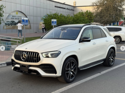2020 Mercedes-Benz GLE 53 AMG 3.0-liter Inline-6 Cylinder Turbocharged Engine White Beige SUV