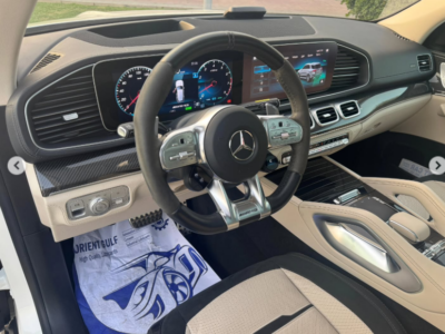 2020 Mercedes-Benz GLE 53 AMG 3.0-liter Inline-6 Cylinder Turbocharged Engine White Beige SUV