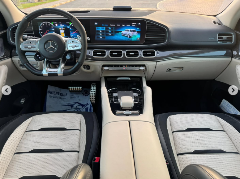 2020 Mercedes-Benz GLE 53 AMG 3.0-liter Inline-6 Cylinder Turbocharged Engine White Beige SUV