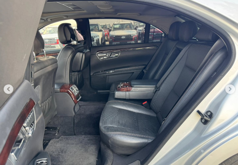 2012 Mercedes-Benz S550L AMG 4.6 Litres Twin-Turbo V8 Petrol Engine Silver Black Sedan