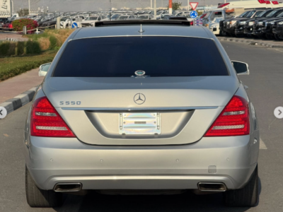 2012 Mercedes-Benz S550L AMG 4.6 Litres Twin-Turbo V8 Petrol Engine Silver Black Sedan