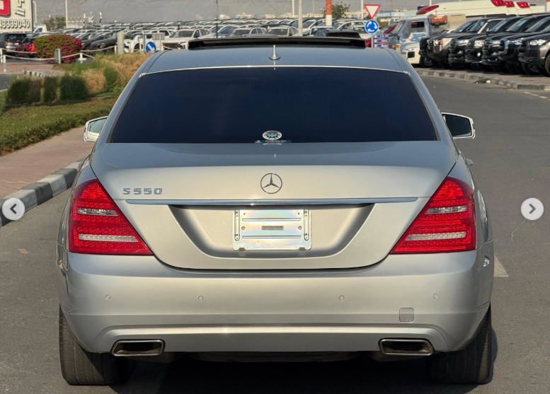 2012 Mercedes-Benz S550L AMG 4.6 Litres Twin-Turbo V8 Petrol Engine Silver Black Sedan