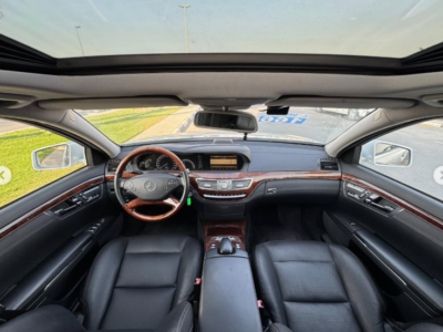 2012 Mercedes-Benz S550L AMG 4.6 Litres Twin-Turbo V8 Petrol Engine Silver Black Sedan