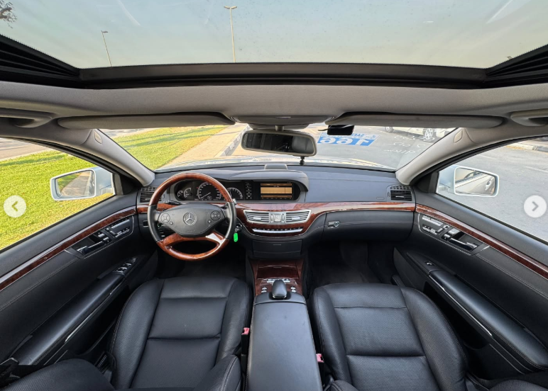 2012 Mercedes-Benz S550L AMG 4.6 Litres Twin-Turbo V8 Petrol Engine Silver Black Sedan