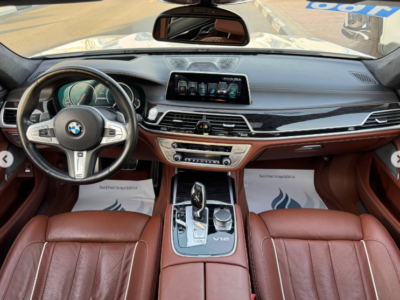 2017 BMW M760Li xDrive 6.6-liter TwinPower Turbo V12 Petrol Engine White Brown Luxury Sedan
