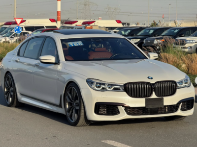 2017 BMW M760Li xDrive 6.6-liter TwinPower Turbo V12 Petrol Engine White Brown Luxury Sedan