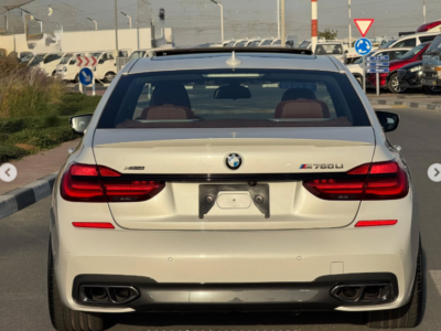 2017 BMW M760Li xDrive 6.6-liter TwinPower Turbo V12 Petrol Engine White Brown Luxury Sedan