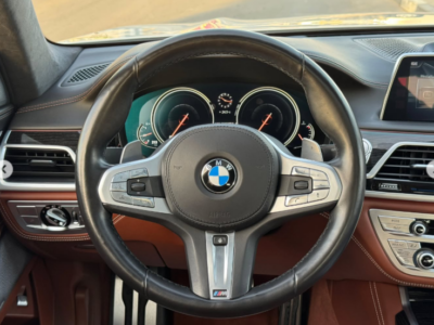 2017 BMW M760Li xDrive 6.6-liter TwinPower Turbo V12 Petrol Engine White Brown Luxury Sedan