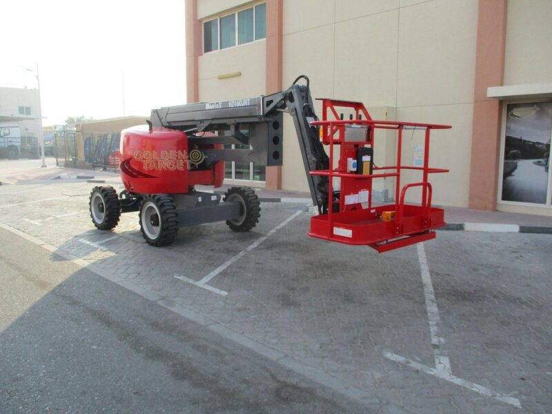 2024 Mantall HZ160JRT Articulated Boom Lift 4 Cylinder YANMAR Diesel Engine Automatic Red
