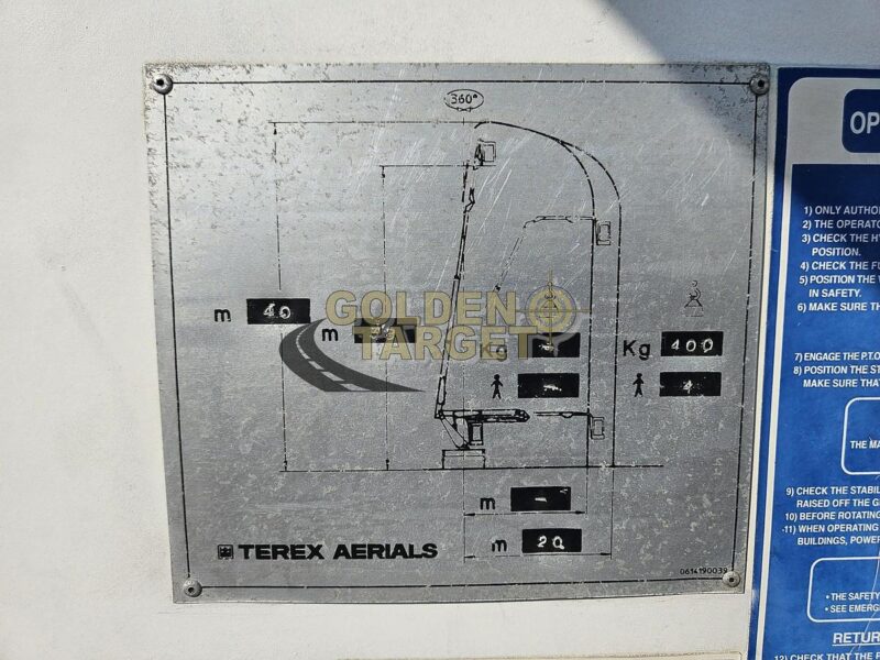 1998 Mercedes 2638 6x4 Aerial Platform Gear 8-cylinder Diesel Engine Manual Transmission Yellow