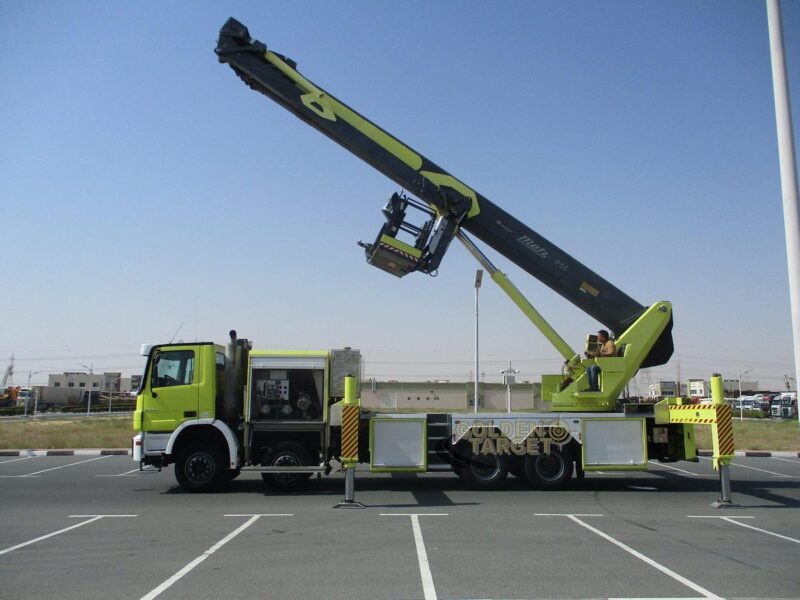 2008 Mercedes Actros 4140 8x4 Aerial Platform 6-cylinder Diesel Engine Automatic Yellow