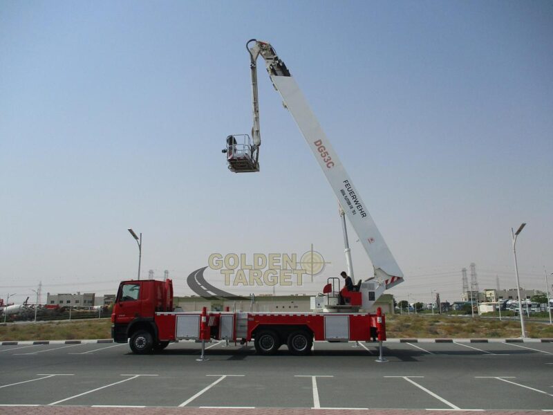 2012 Mercedes Actros 3332 6x4 Aerial Platform 6 Cylinder Diesel Engine Red 53 Meter