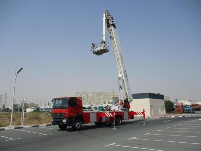 2012 Mercedes Actros 3332 6x4 Aerial Platform 6 Cylinder Diesel Engine Red 53 Meter