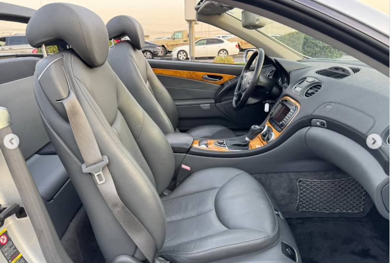 2005 Mercedes-Benz SL 350 3.7 Litres 6 Cylinders Petrol Engine Silver Grey Convertible