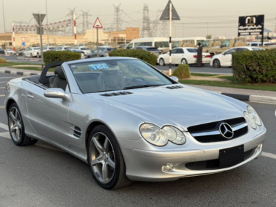 2005 Mercedes-Benz SL 350 3.7 Litres 6 Cylinders Petrol Engine Silver Grey Convertible