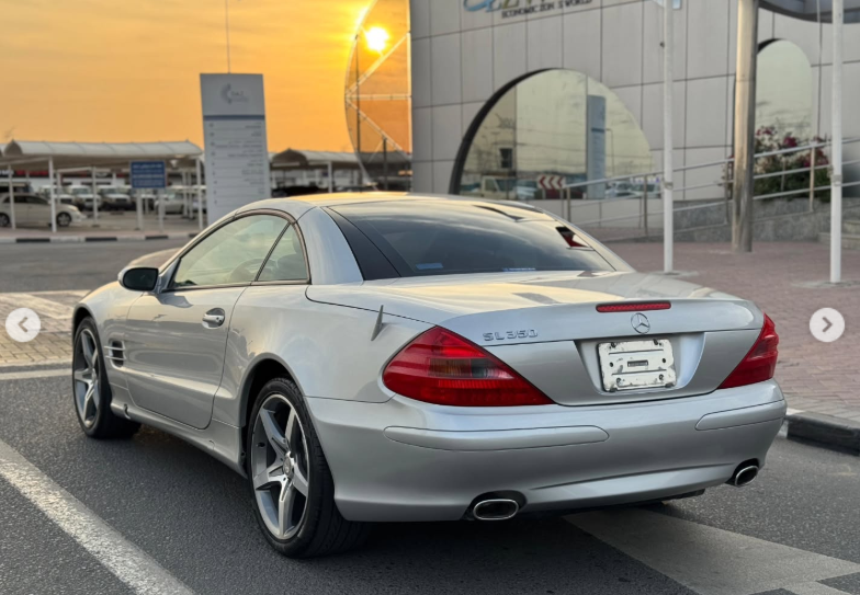 2005 Mercedes-Benz SL 350 3.7 Litres 6 Cylinders Petrol Engine Silver Grey Convertible