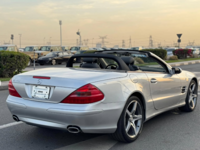 2005 Mercedes-Benz SL 350 3.7 Litres 6 Cylinders Petrol Engine Silver Grey Convertible