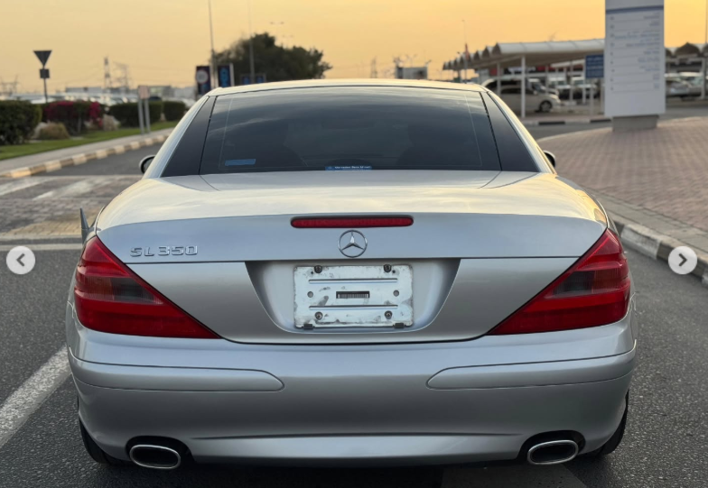 2005 Mercedes-Benz SL 350 3.7 Litres 6 Cylinders Petrol Engine Silver Grey Convertible
