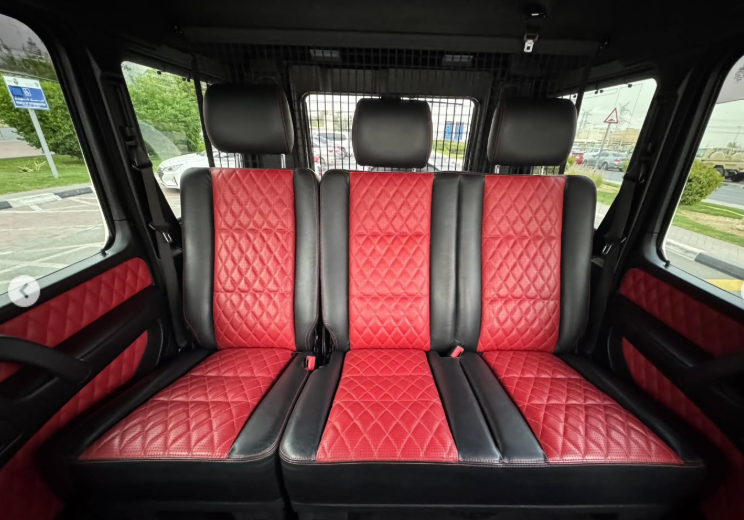 2017 Mercedes-Benz G 63 AMG 5.5 Liters V8 Biturbo Petrol Engine White Red SUV