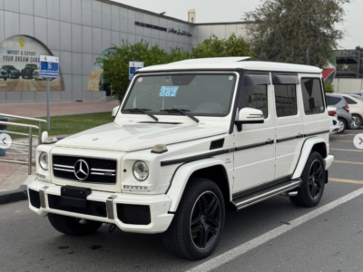 2017 Mercedes-Benz G 63 AMG 5.5 Liters V8 Biturbo Petrol Engine White Red SUV