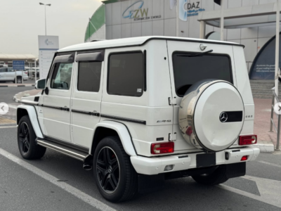 2017 Mercedes-Benz G 63 AMG 5.5 Liters V8 Biturbo Petrol Engine White Red SUV