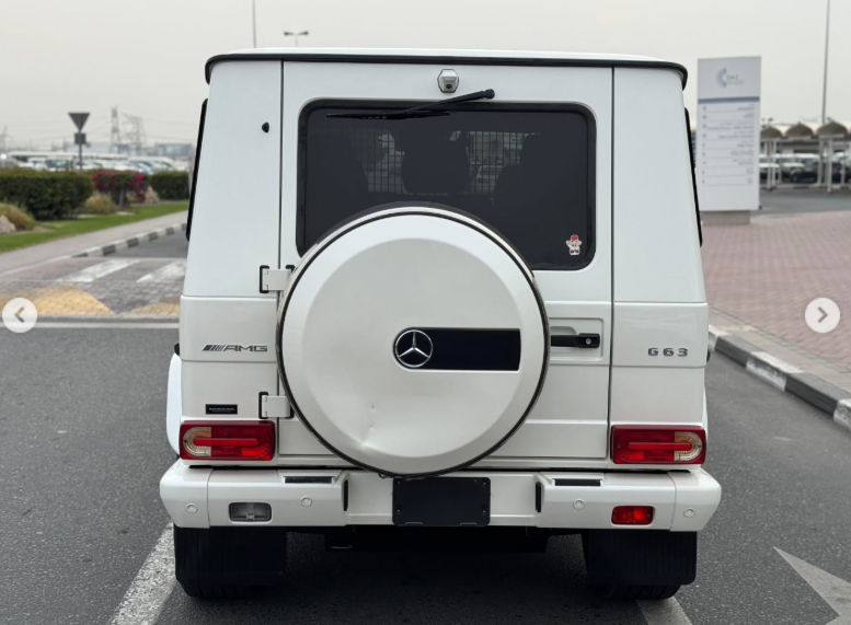 2017 Mercedes-Benz G 63 AMG 5.5 Liters V8 Biturbo Petrol Engine White Red SUV