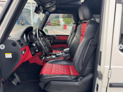 2017 Mercedes-Benz G 63 AMG 5.5 Liters V8 Biturbo Petrol Engine White Red SUV