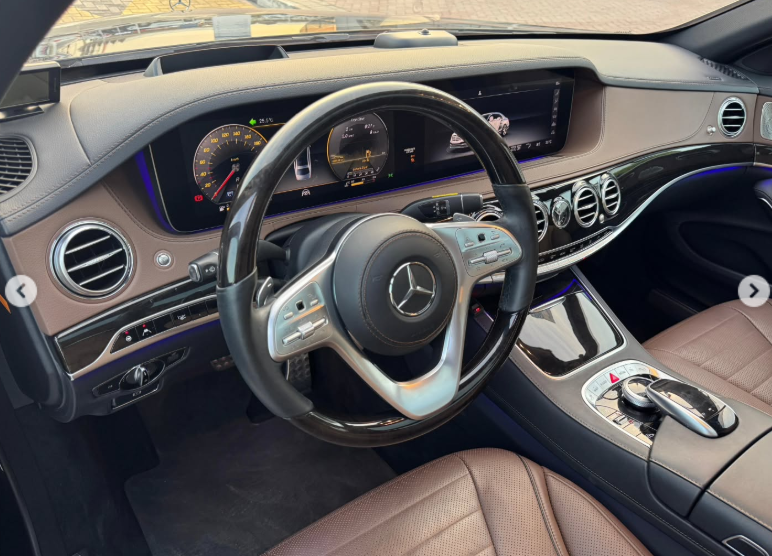 2018 Mercedes-Benz S 560 4.0-liter V8 BiTurbo Petrol Engine Black Brown SUV Excellent Condition