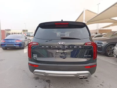2020 Kia Telluride SX 3.8L Lambda II V6 Gasoline Direct Injection Black Brown SUV Full Option