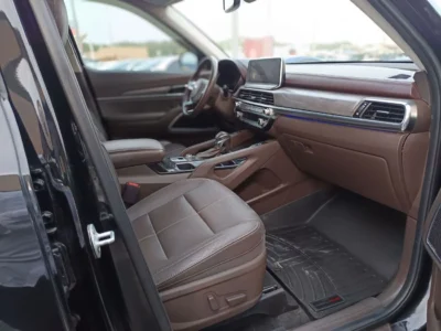 2020 Kia Telluride SX 3.8L Lambda II V6 Gasoline Direct Injection Black Brown SUV Full Option