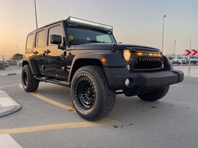 2016 Jeep Wrangler Unlimited Sport 3.6-liter Pentastar V6 Petrol Engine Black SUV