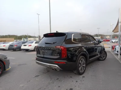 2020 Kia Telluride SX 3.8L Lambda II V6 Gasoline Direct Injection Black Brown SUV Full Option